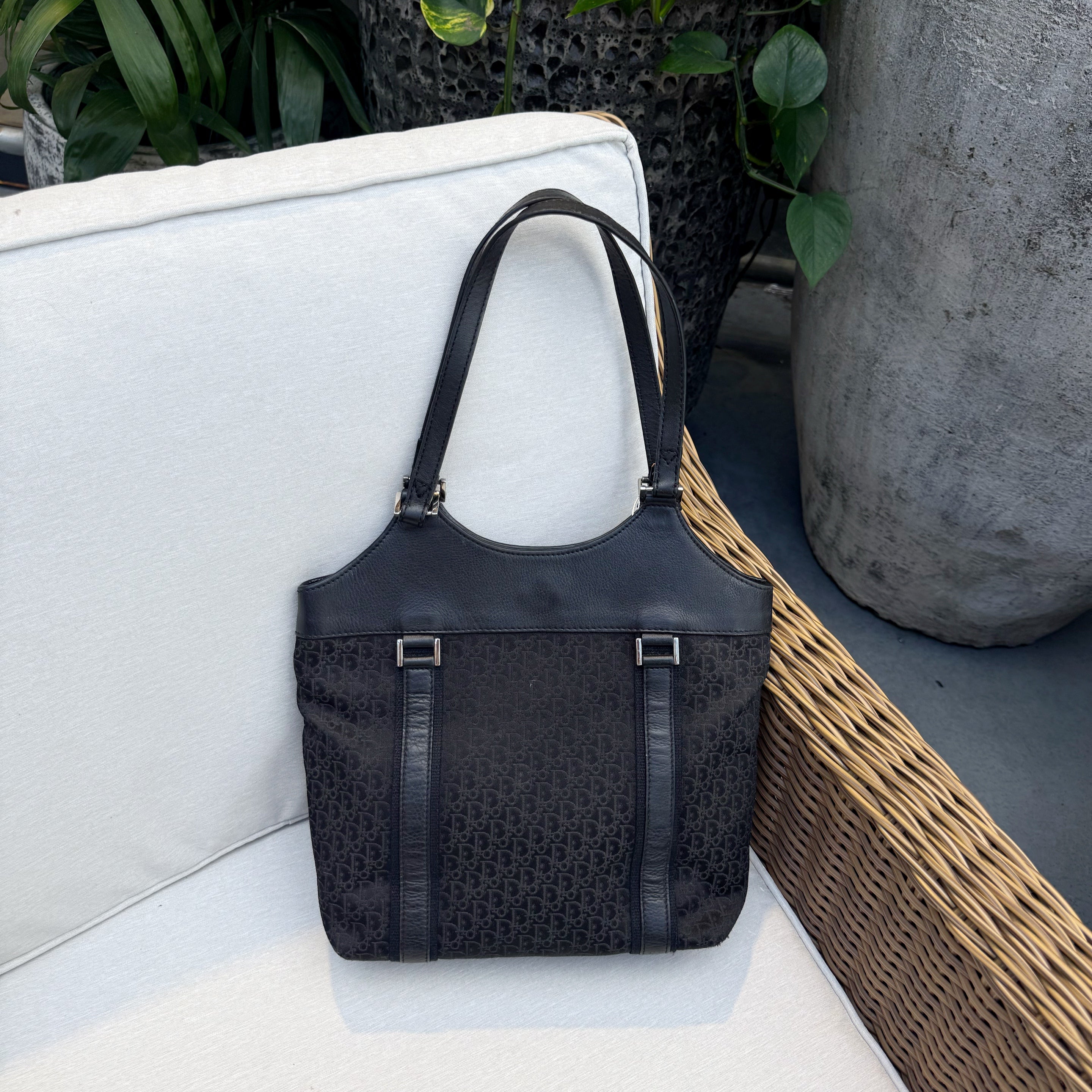 Christian Dior Diorrissimo Black Trotter Tote Bag