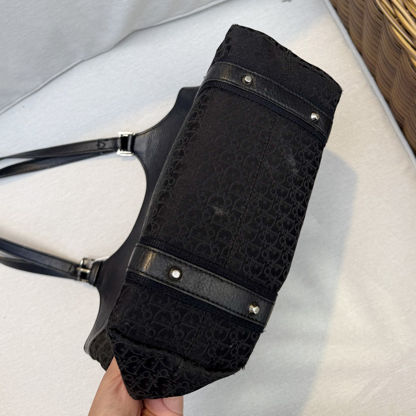 Christian Dior Diorrissimo Black Trotter Tote Bag