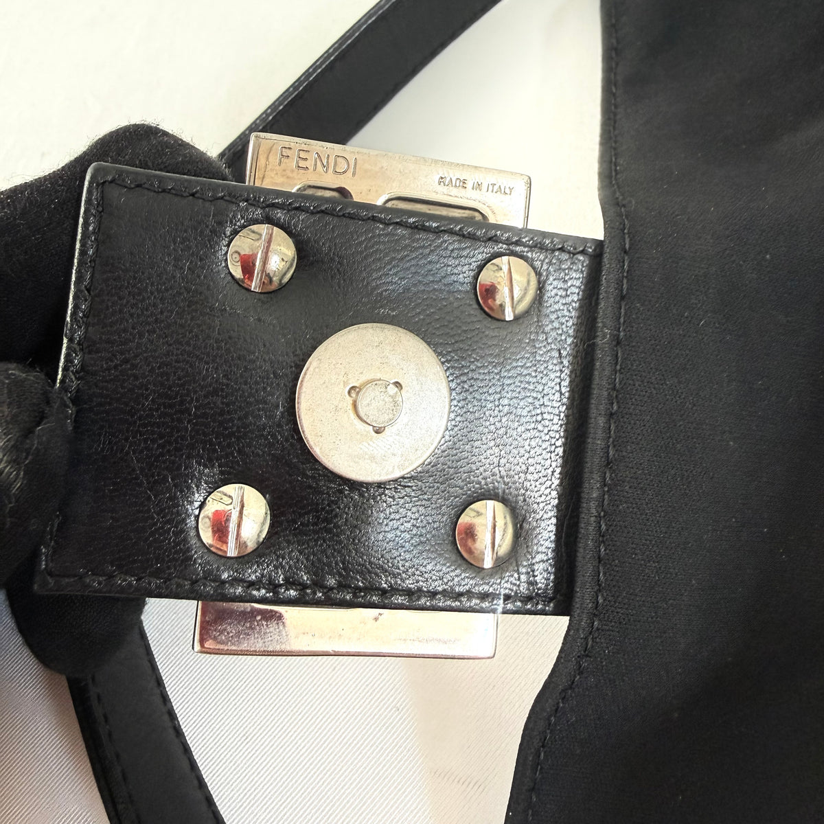 Fendi Black Baguette Bag