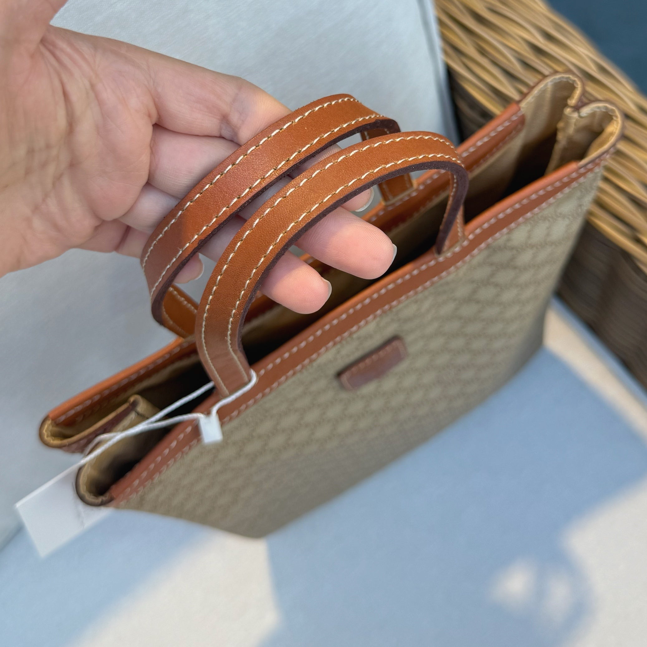 Celine Macadam Canvas Tote Bag