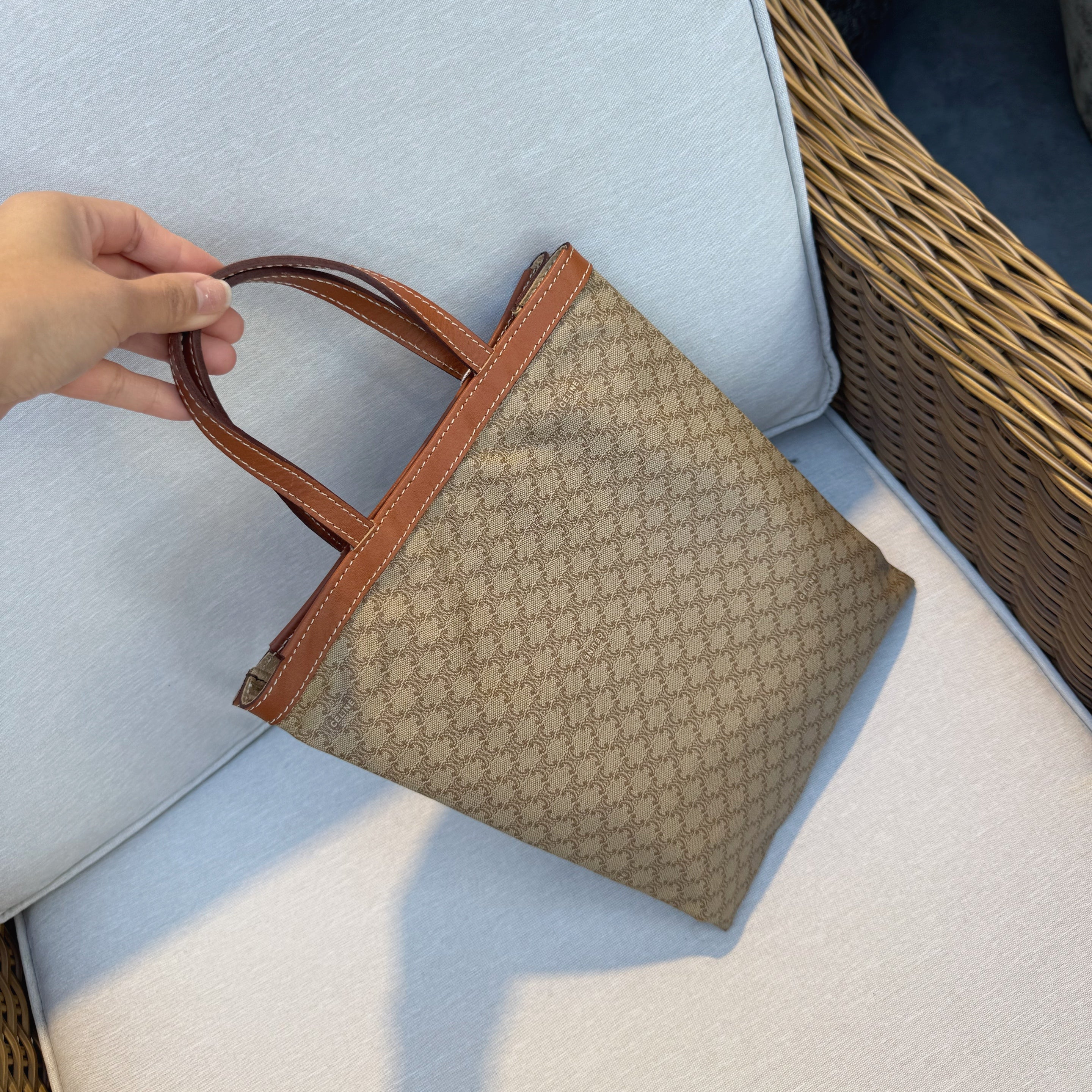 Celine Macadam Canvas Tote Bag