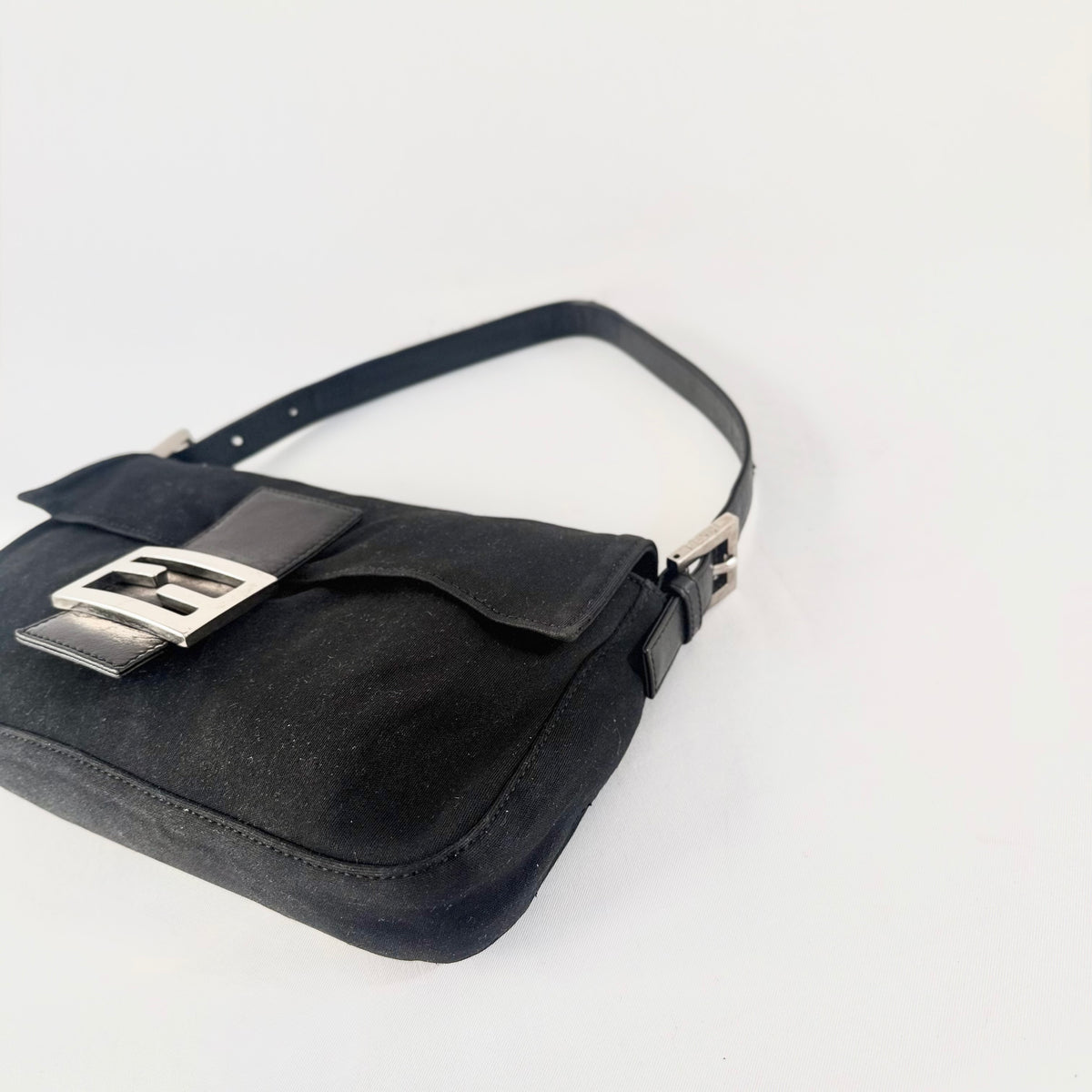 Fendi Black Baguette Bag