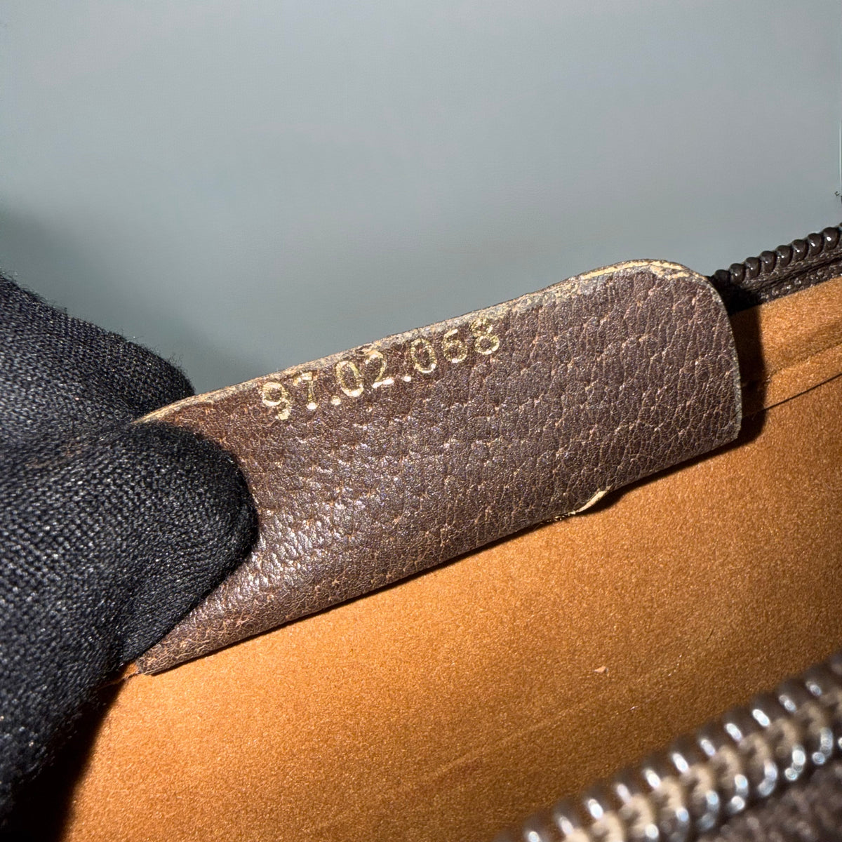Gucci Vintage Brown GG Logo Monogram Coated Canvas