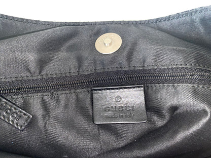 Gucci Tom Ford Era Suede Monogram Black Shoulder Bag