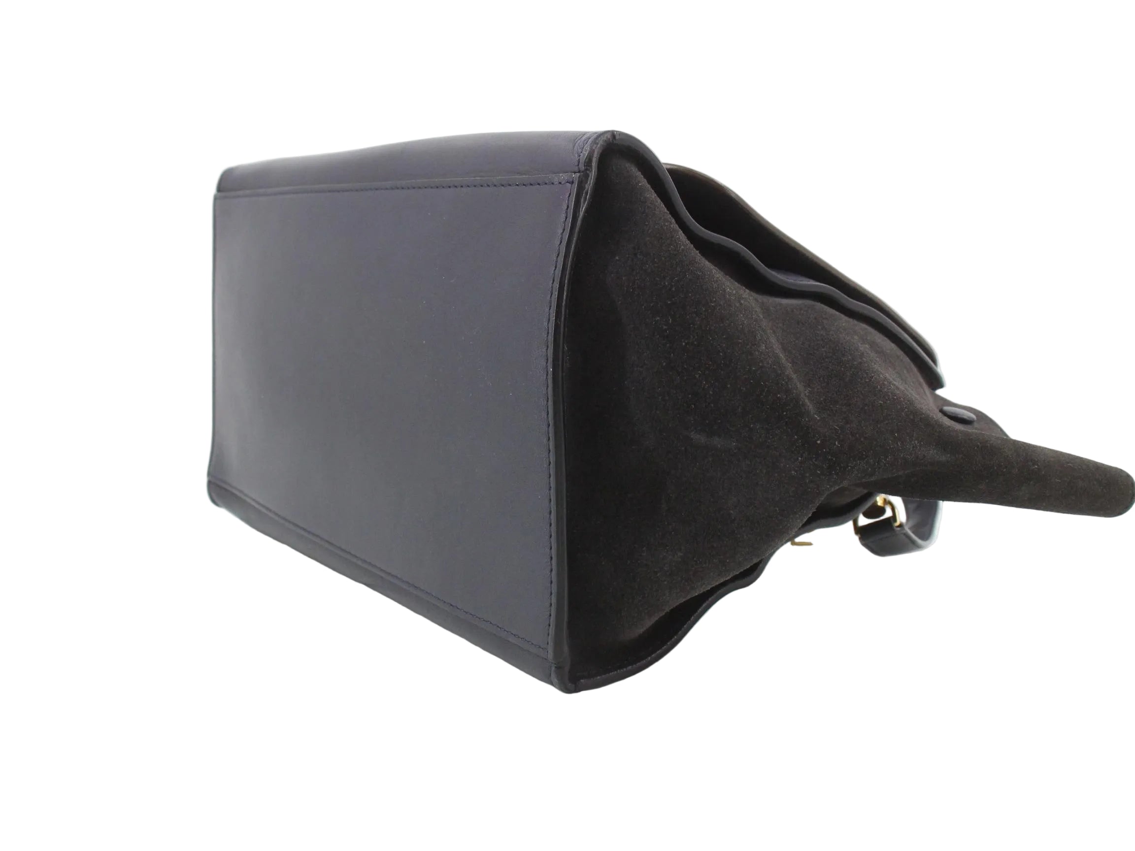 Celine Trapeze Medium 2-Way Bag, Brown/ Navy