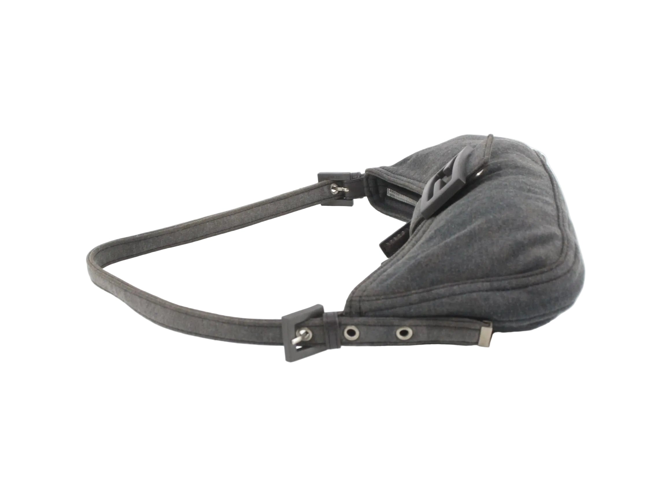 Fendi Dennim Mamma Bucket Shoulder Bag