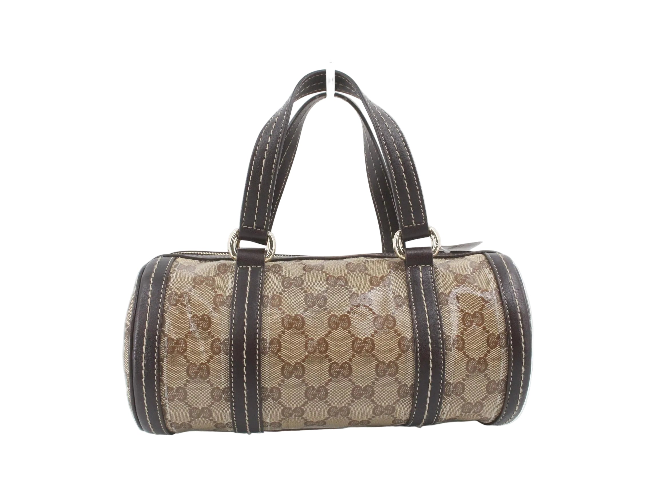Gucci Monogram Crystal Duchessa Boston Bag