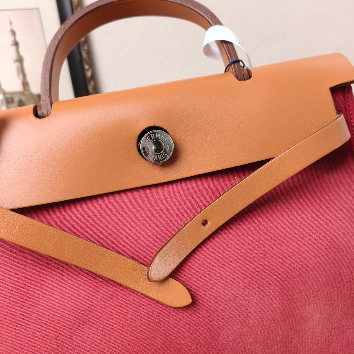Hermes Herbag 31 Plum Red
