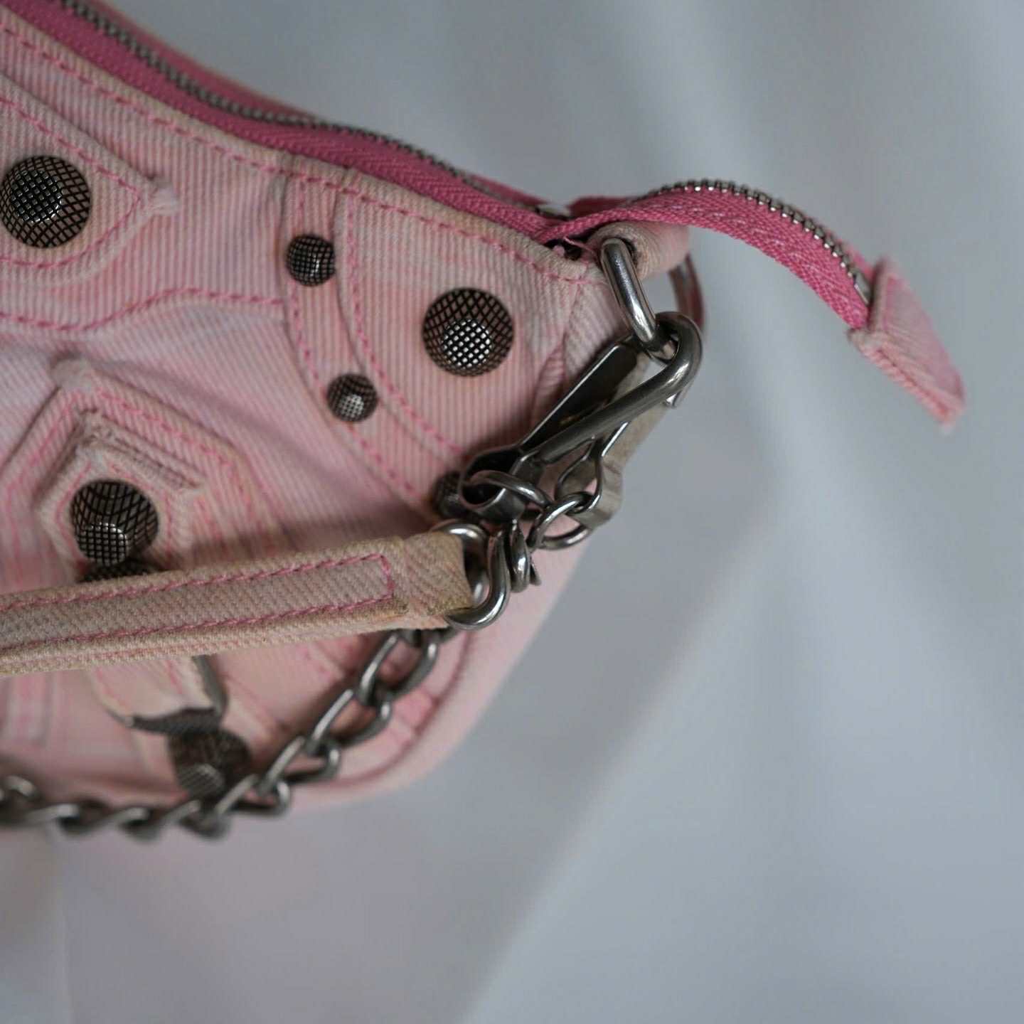 Balenciaga Le Cagole Pink Denim