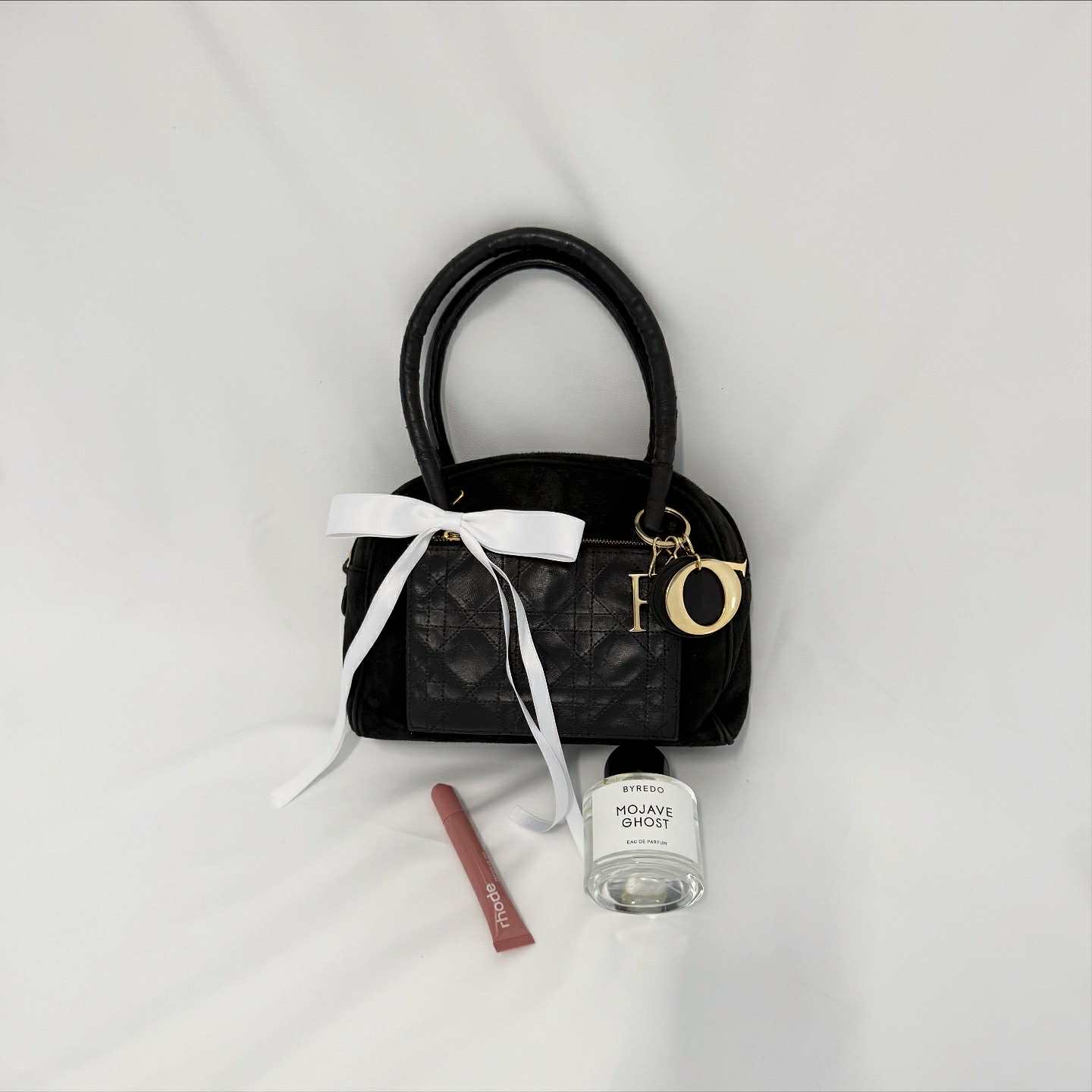 Christian Dior Black Cannage Vintage Handbag