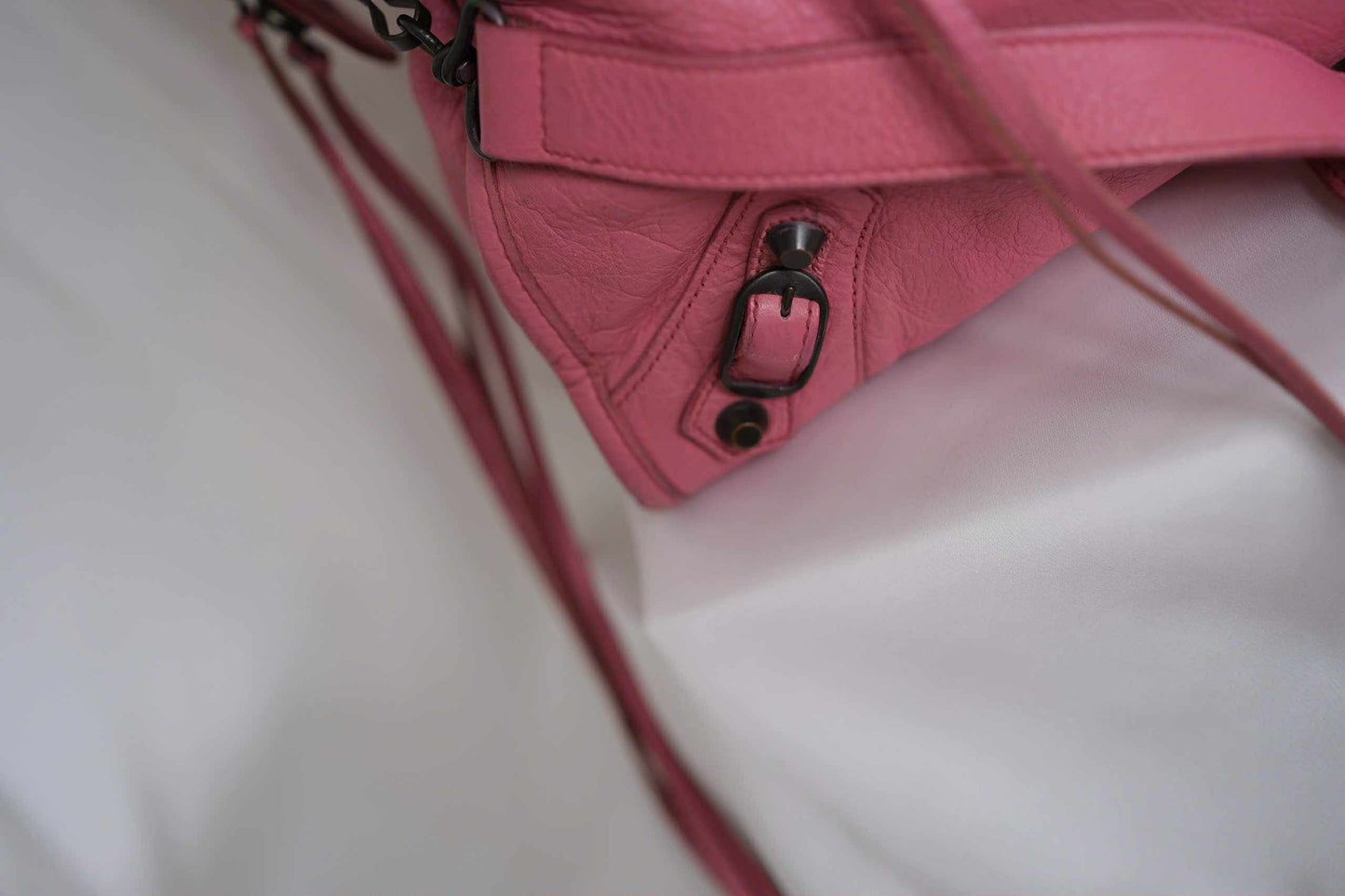 Balenciaga City Pink Leather Handbag