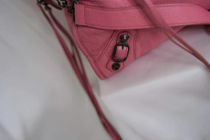 Balenciaga City Pink Leather Handbag