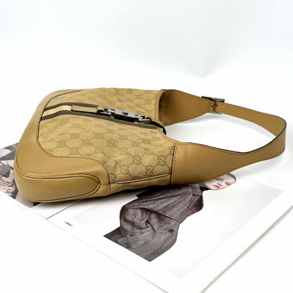 Gucci Jackie Bag - GG Beige Canvas