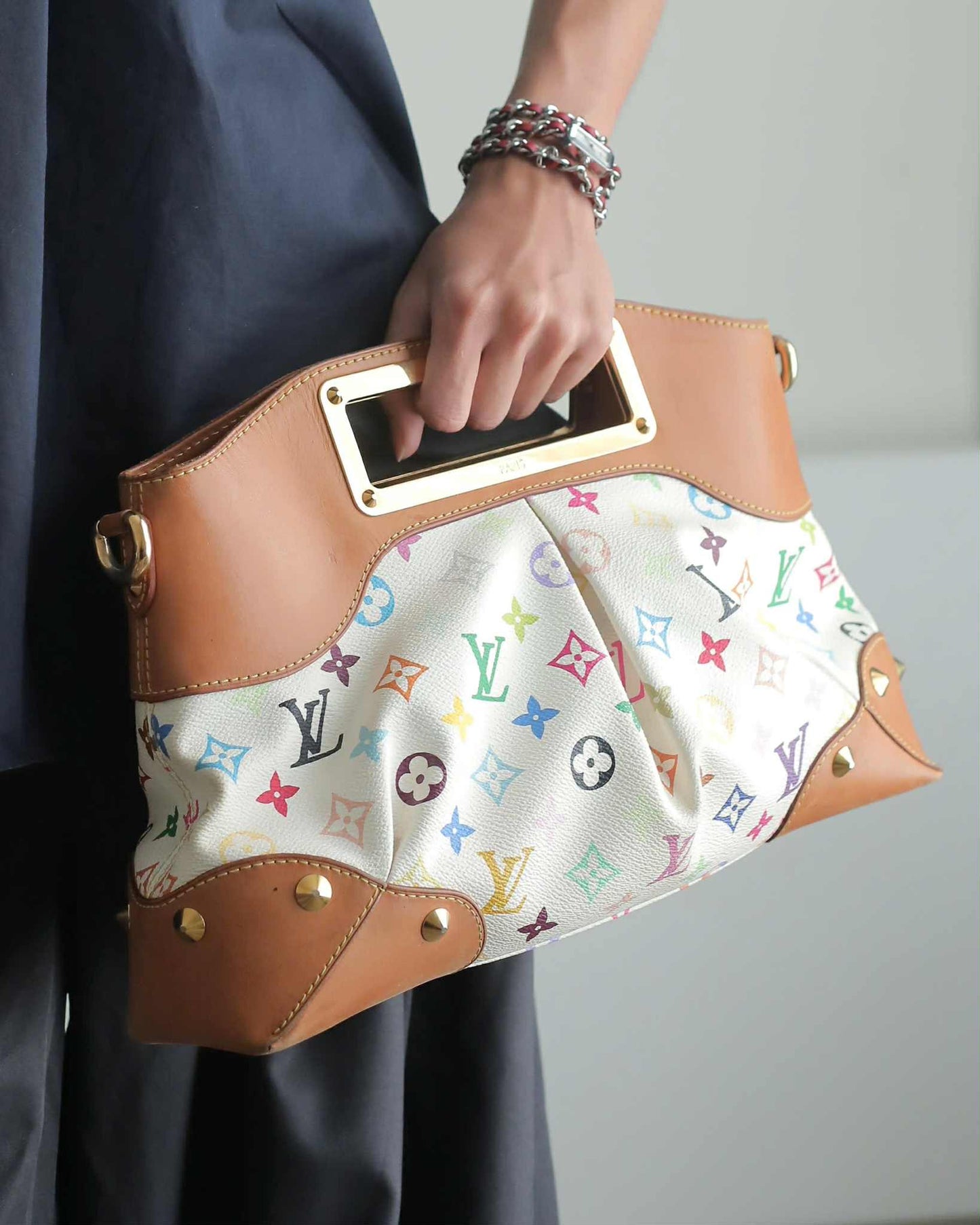 Louis Vuitton Judy Multicolore Monogram Canvas Bag