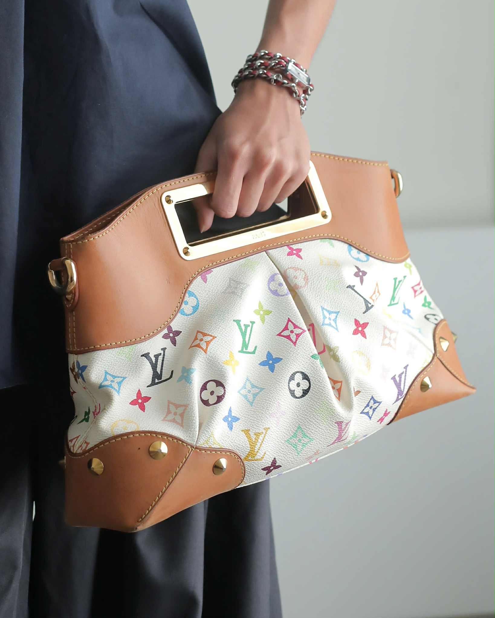 Louis Vuitton Judy Multicolore Monogram Canvas Bag