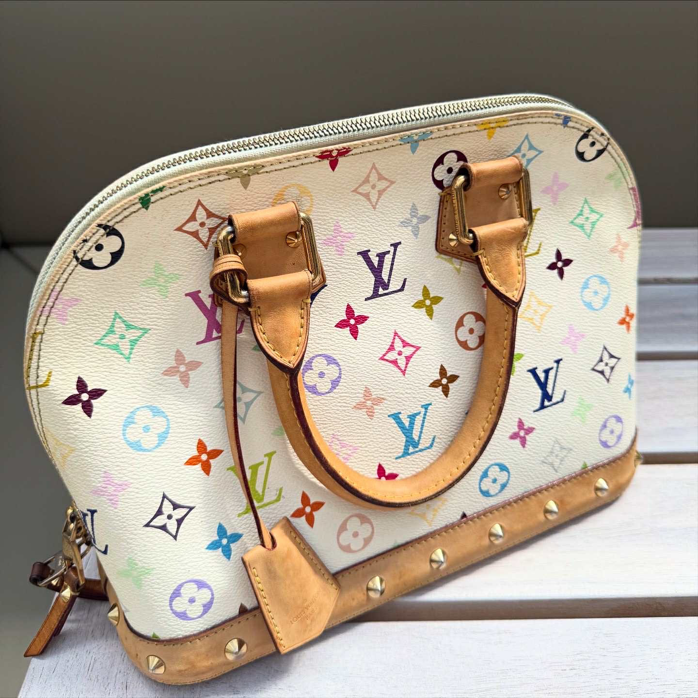 Louis Vuitton Takashi Murakami Multicolour Alma
