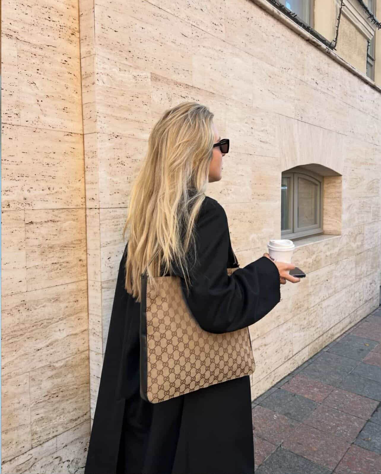 Gucci Brown GG Canvas Shoulder Bag