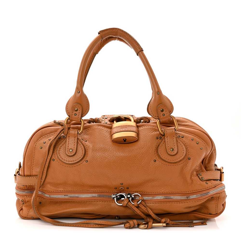 Chloe Calfskin Paddington Satchel Brown