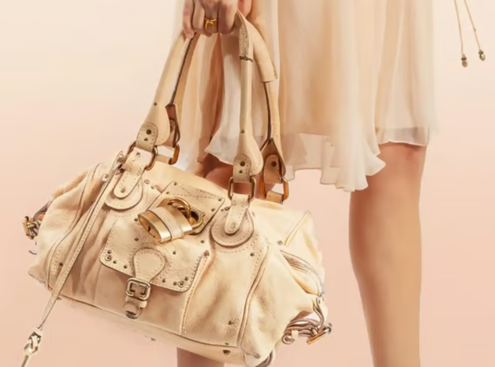 Chloe Paddington Ivory Shoulder Bag