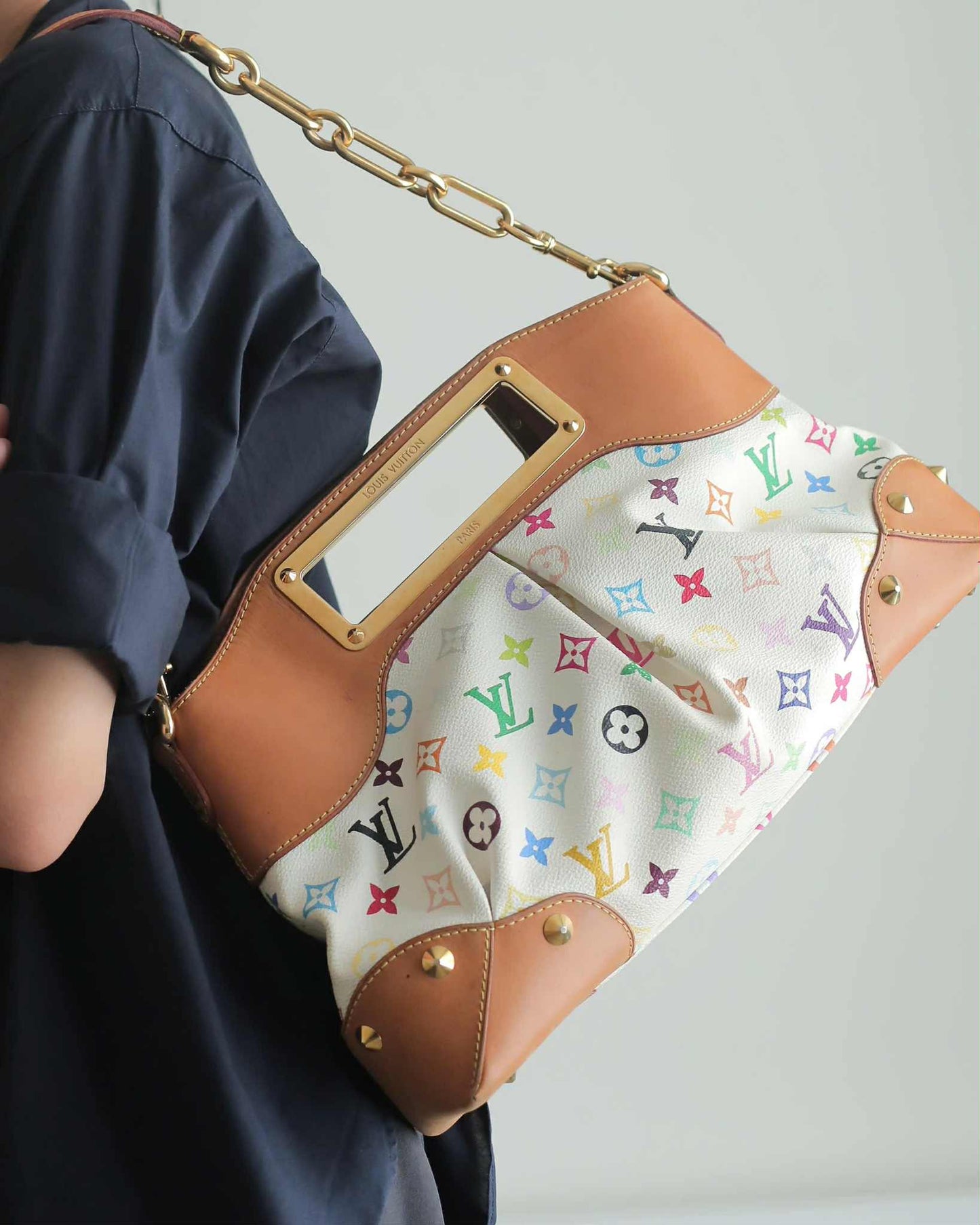 Louis Vuitton Judy Multicolore Monogram Canvas Bag