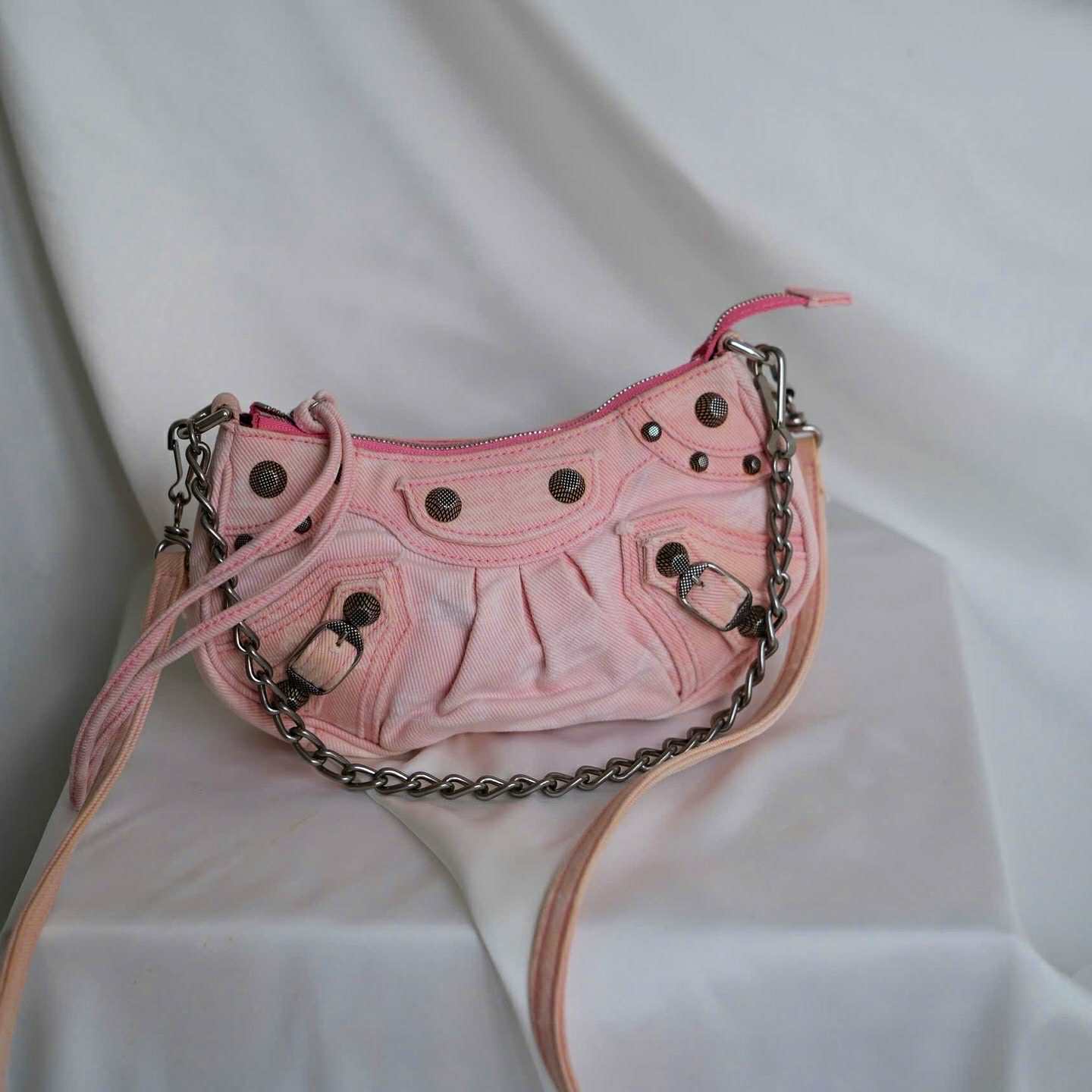 Balenciaga Le Cagole Pink Denim