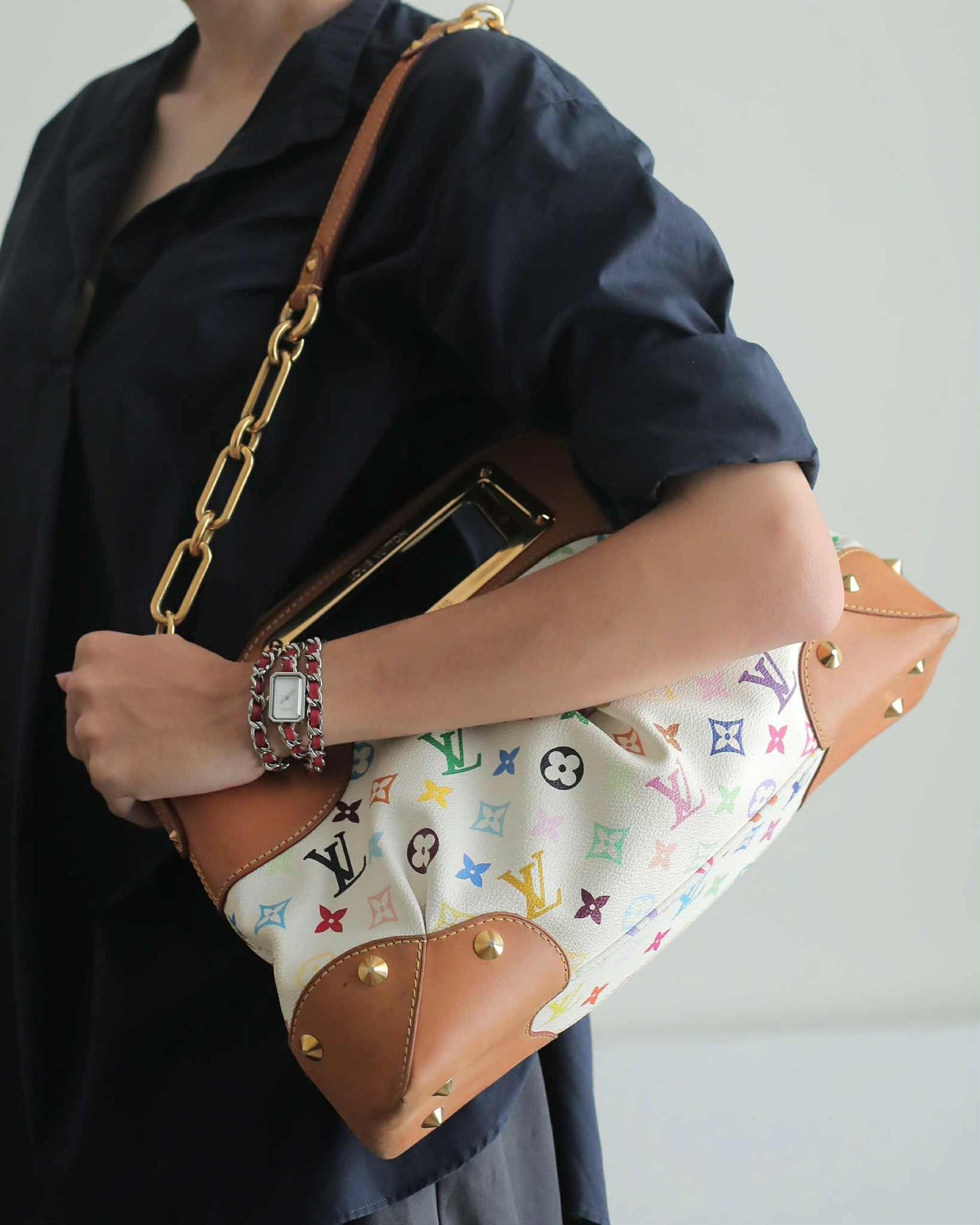 Louis Vuitton Judy Multicolore Monogram Canvas Bag