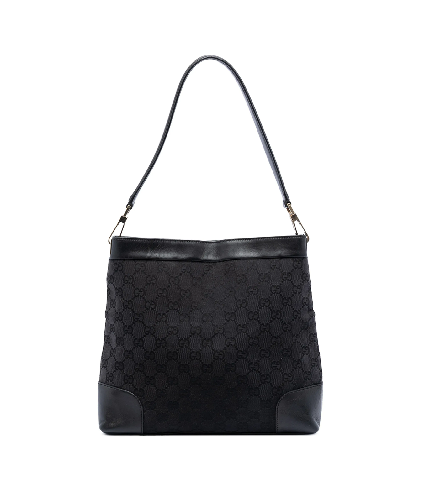 Gucci Black GG Canvas Shoulder Bag