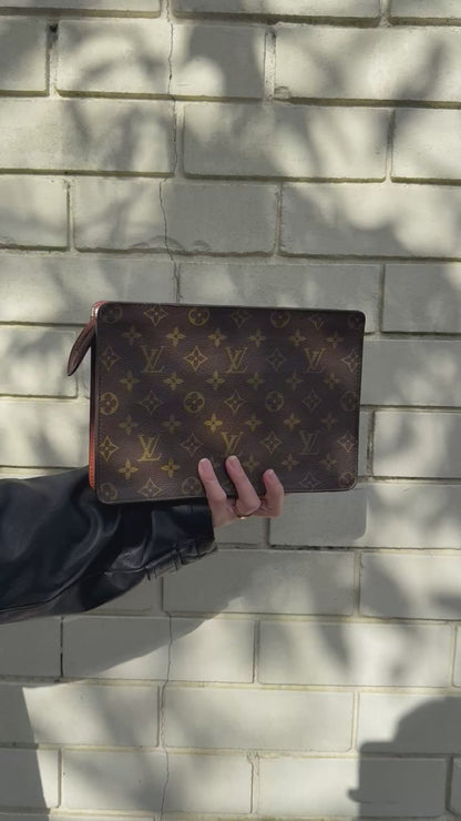 LOUIS VUITTON Monogram Pochette Homme Clutch Bag