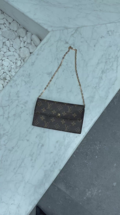 Louis Vuitton Monogram Sarah Long Wallet