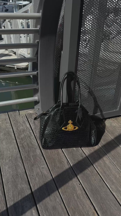Vivienne Westwood Large Glitter Orb Yasmine Bag