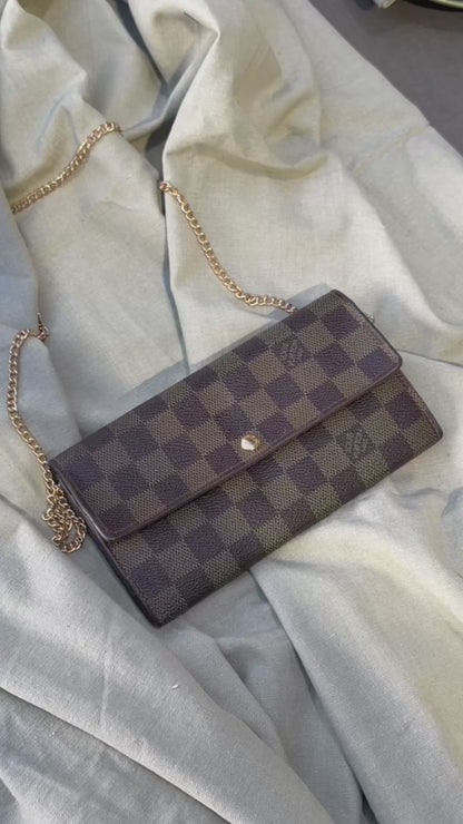 Louis Vuitton Sarah Wallet Damier Ebene