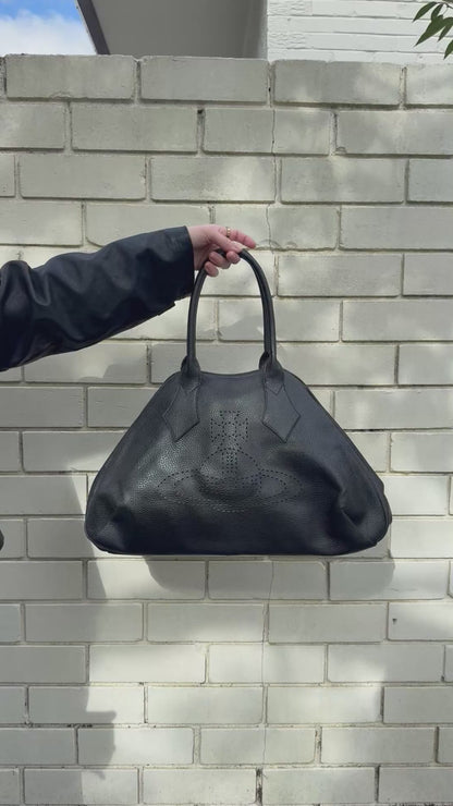 Vivienne Westwood Yasmin Orb Black Leather