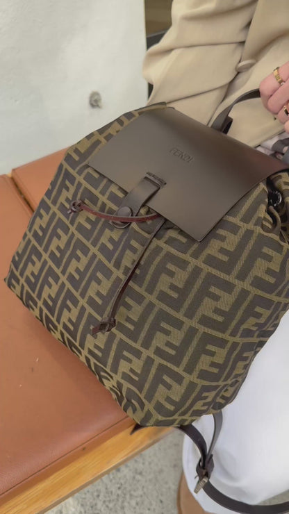 FENDI Zucca Backpack Brown