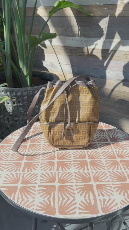 Fendi Vintage Bucket Crossbody Bag