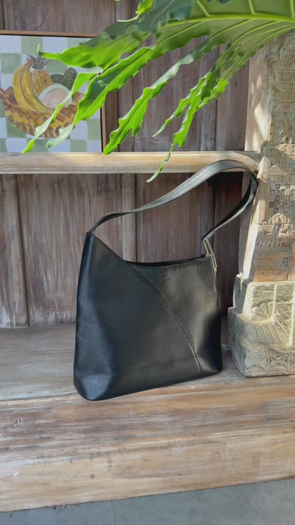 Balenciaga Black Leather Handbag