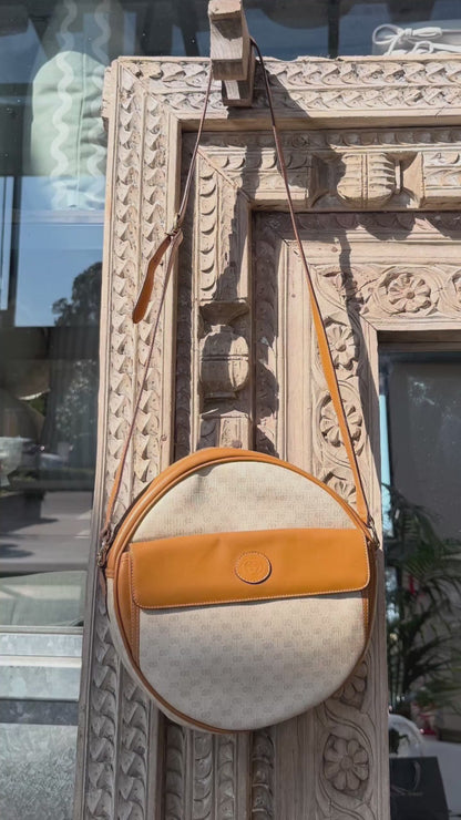 Gucci Vintage GG Canvas Crossbody Shoulder Bag