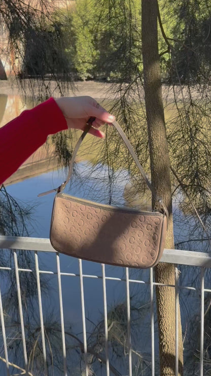 Celine Suede Monogram Shoulder Bag