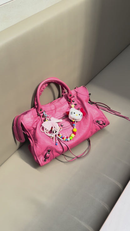 Balenciaga City Pink Leather Handbag