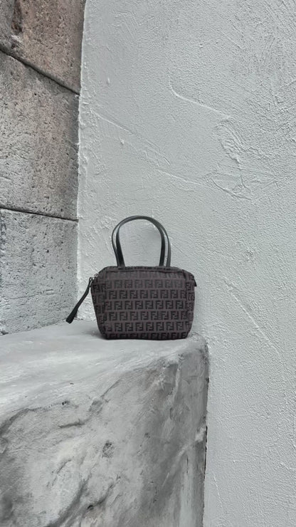 Fendi Mini Zucchino Chocolate Bag