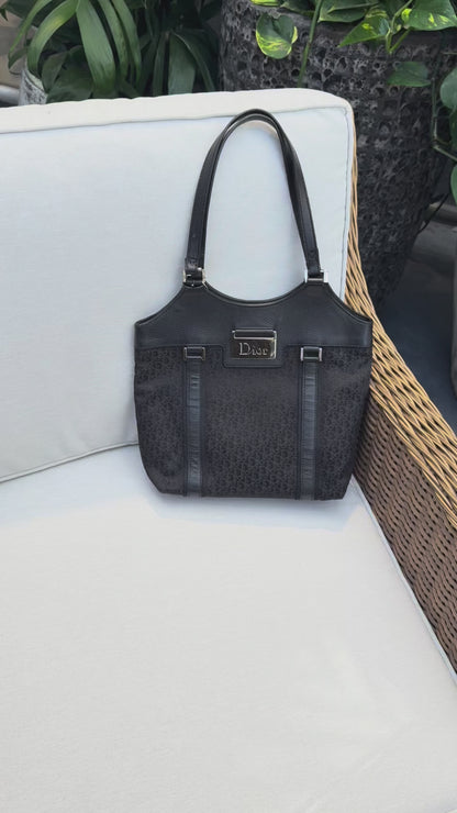 Christian Dior Diorrissimo Black Trotter Tote Bag