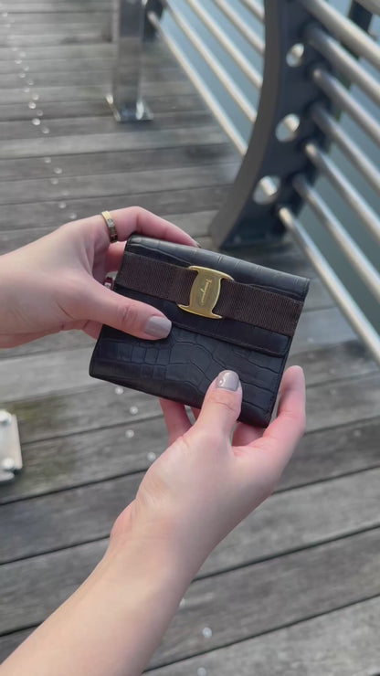 Salvatore Ferragamo Vera Croc Wallet