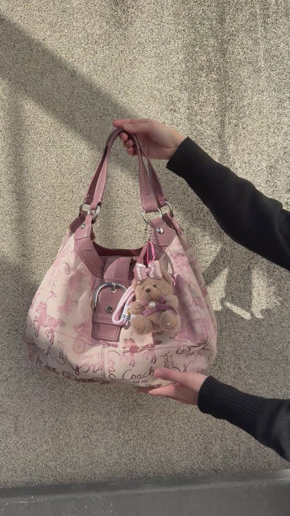 COACH SOHO LYNN HORSE & CARRIAGE LARGE HOBO BAG